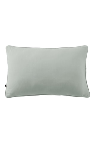 Coussin en gaze de coton Gaïa - Vert d'eau - 40 x 60 cm