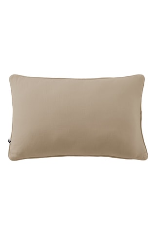 Coussin en gaze de coton Gaïa - Beige - 40 x 60 cm