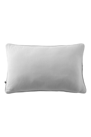 Coussin en gaze de coton Gaïa - Gris - 40 x 60 cm