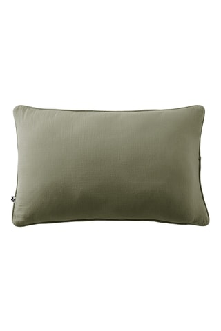 Coussin en gaze de coton Gaïa - Vert - 40 x 60 cm