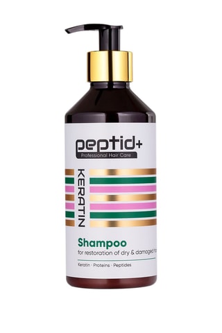Shampoing à la kératine - Cheveux secs et abîmés 350 ml - Peptid+