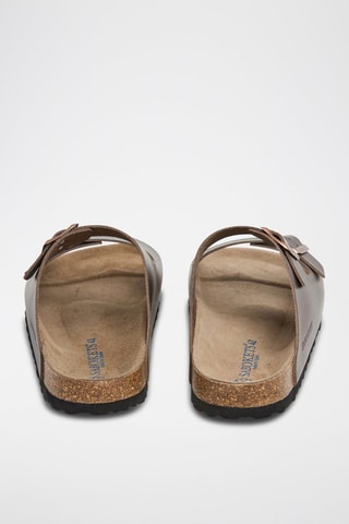 Mules en cuir - Marron