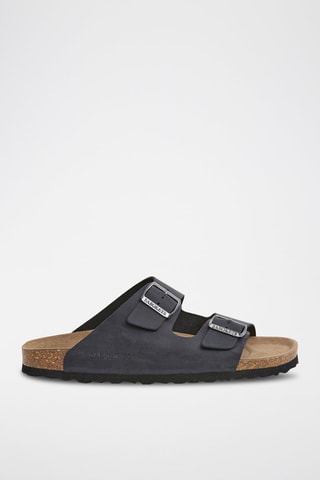 Mules en cuir - Noir