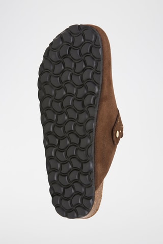 Mules en nubuck - Marron