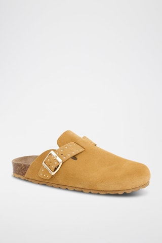 Mules en nubuck - Marron