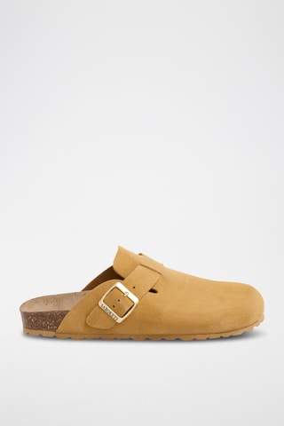 Mules en nubuck - Marron