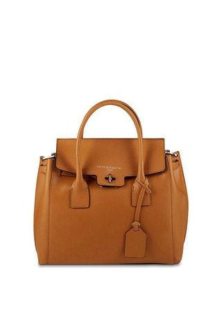 Sac à main en cuir Jane - Marron