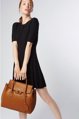 Sac à main en cuir Jane - Marron