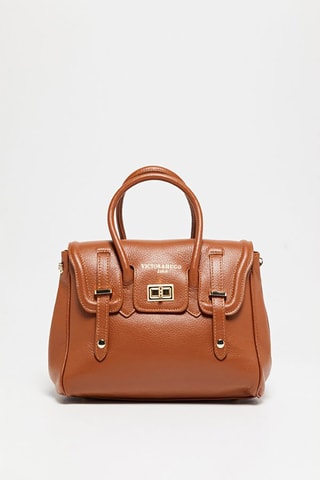 Sac à main en cuir Ondine - Marron