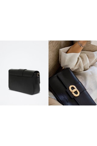 Sac porté épaule en cuir - Noir