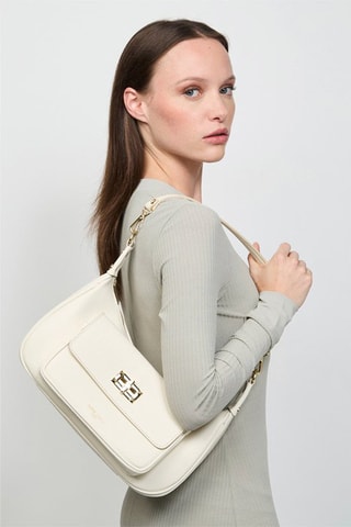 Sac bandoulière en cuir Sei - Blanc