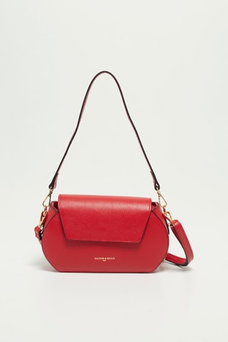 Leren Schoudertas Eze  - Rood