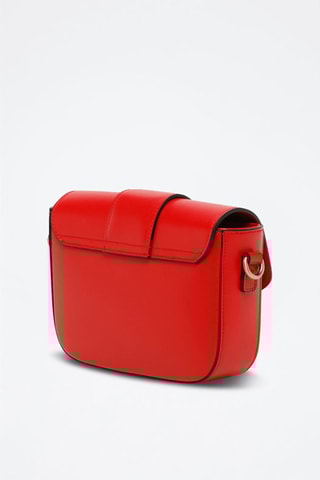 Leren Schoudertas Julia   - Rood