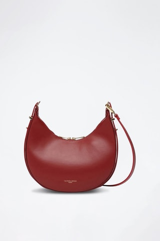 Sac à main en cuir Bruna - Rouge