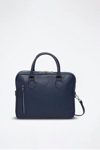 Leren Schoudertas Elio - Marineblauw - Blauw
