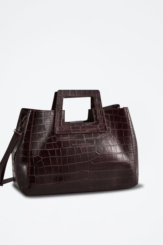 Sac à main en cuir Jane - Bordeaux
