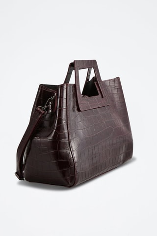 Sac à main en cuir Jane - Bordeaux
