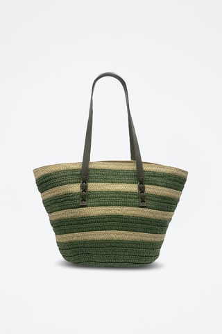 Leren Handtas Isora  - Groen