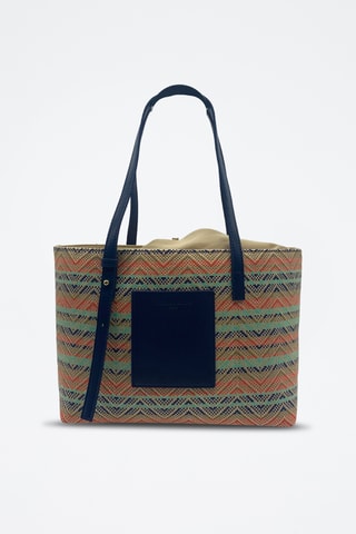 Leren Handtas Azura  - Marineblauw
