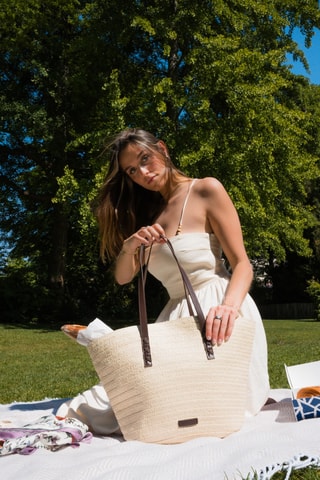 Leren Handtas Isora  - Bruin