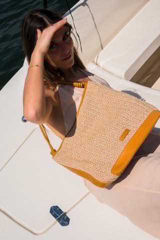 Leren Handtas Luzia   - Camel