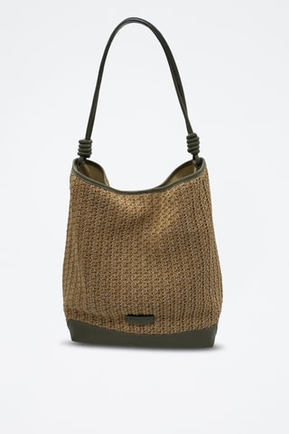 Leren Handtas Luzia  - Groen