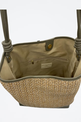 Leren Handtas Luzia  - Groen