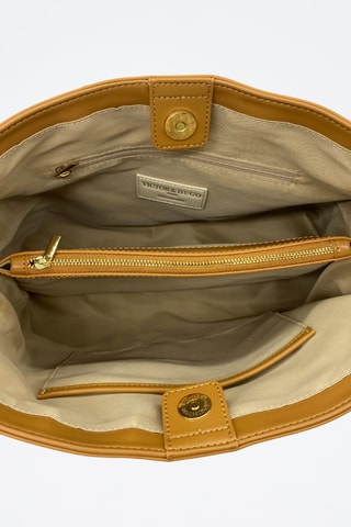 Leren Handtas Malaya  - Camel