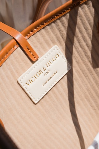 Leren Shopper Solea  - Bruin