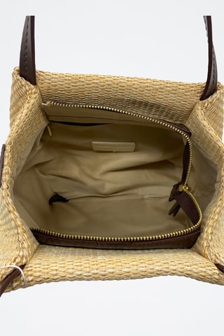 Sac à main en cuir Tahiti  - Marron