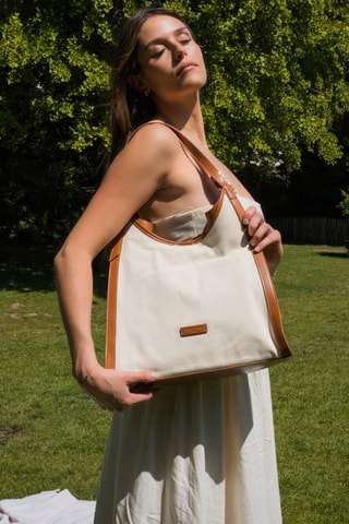 Leren Handtas Zaya  - Bruin