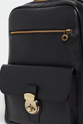 Sac à dos en cuir Gabo - Noir