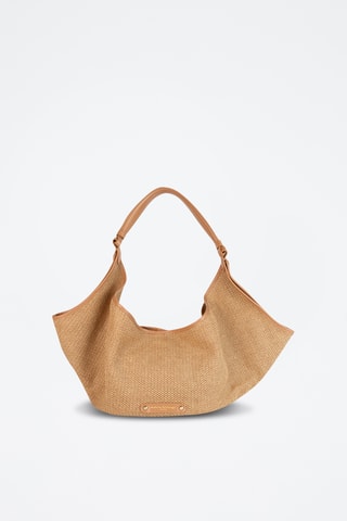 Sac porté épaule en cuir Vela  - Camel