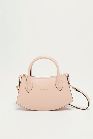 Leren Schoudertas Versailles - Roze