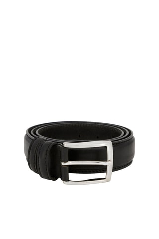 Ceinture en cuir Mini Mario - 115 cm - Noir