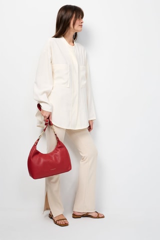 Leren Schoudertas Oasis  - Rood