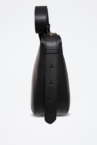 Sac porté épaule en cuir Clara - Noir
