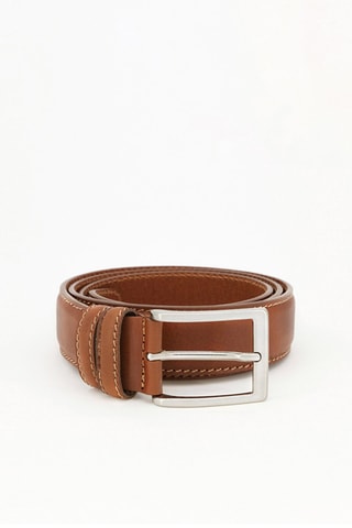 Ceinture en cuir Mini Mario - 110 cm - Marron