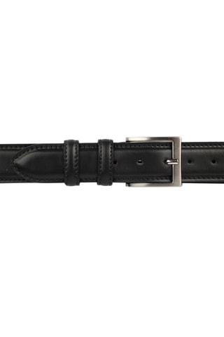 Ceinture en cuir Mario - 115 cm - Noir