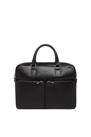 Porte-documents en cuir Mael - Noir