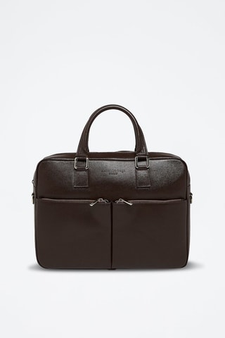 Porte-documents en cuir Mael - Marron
