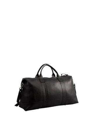 Sac bowling en cuir Saulu - Noir