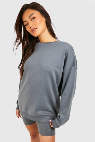 Sweat et cycliste - Gris foncé