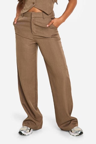Pantalon droit - Marron