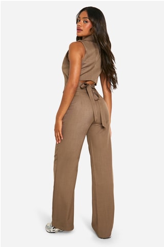 Pantalon droit - Marron