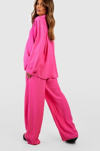Pantalon palazzo - Rose