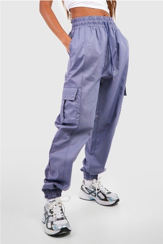 Pantalon cargo - Bleu-gris