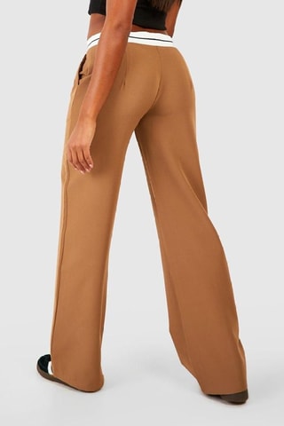 Pantalon wide legs - Camel