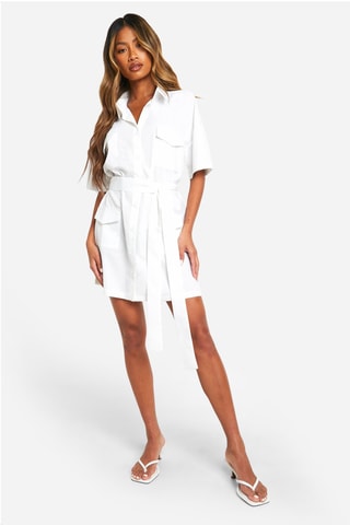 Robe chemise - Blanc