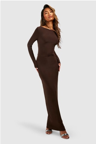 Robe longue - Marron